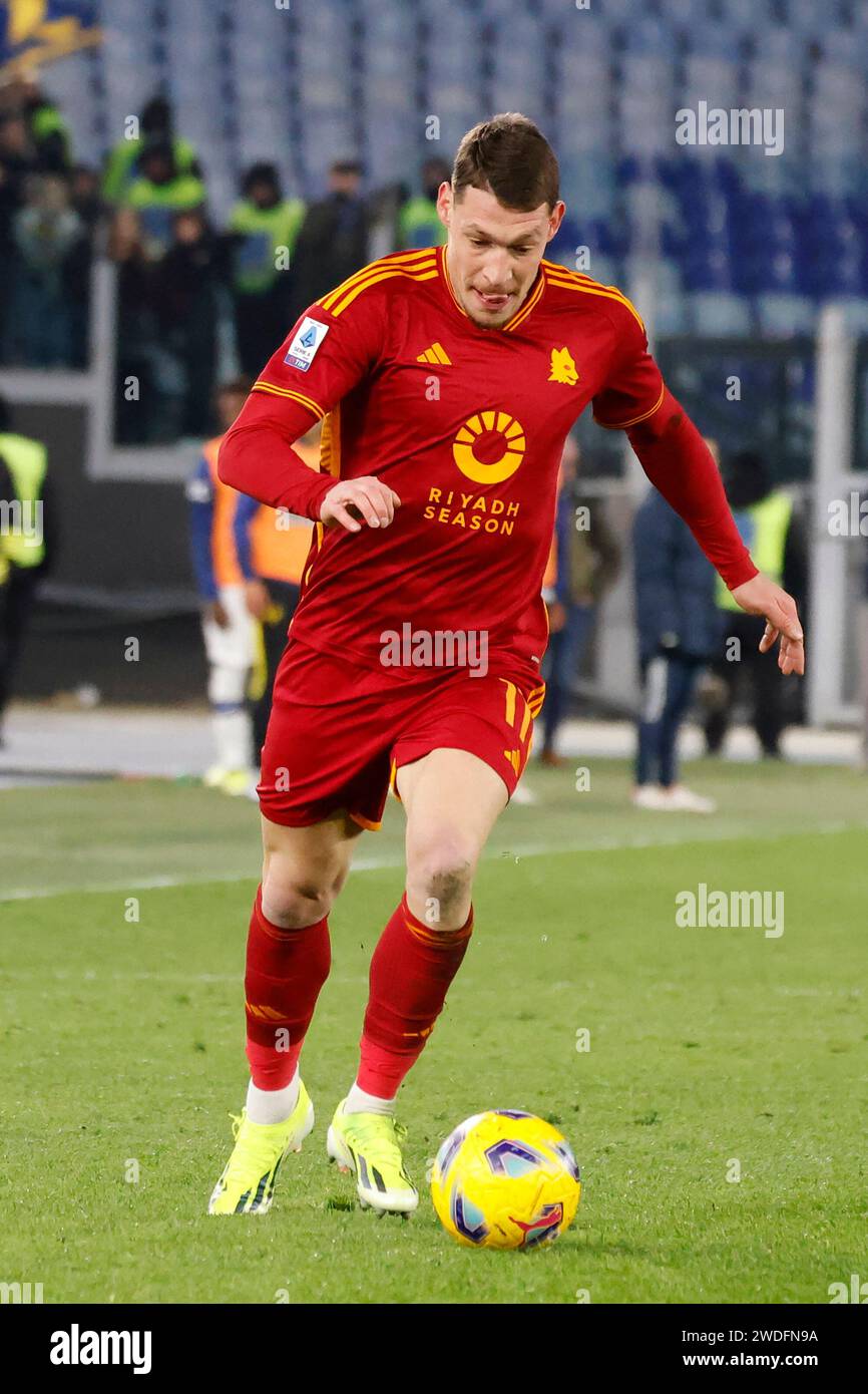 Rom, Italien. Januar 2024. Andrea Belotti, von AS Roma, im Rahmen des