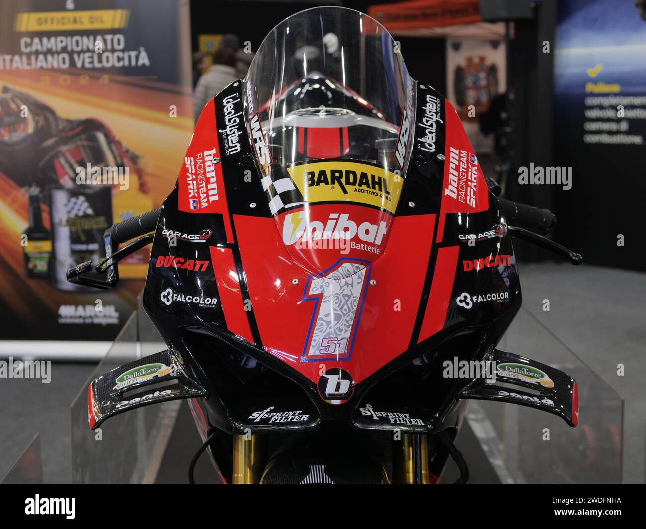 Motorrad auf der Motor Bike expo Verona, Venetien, Italien Stockfoto