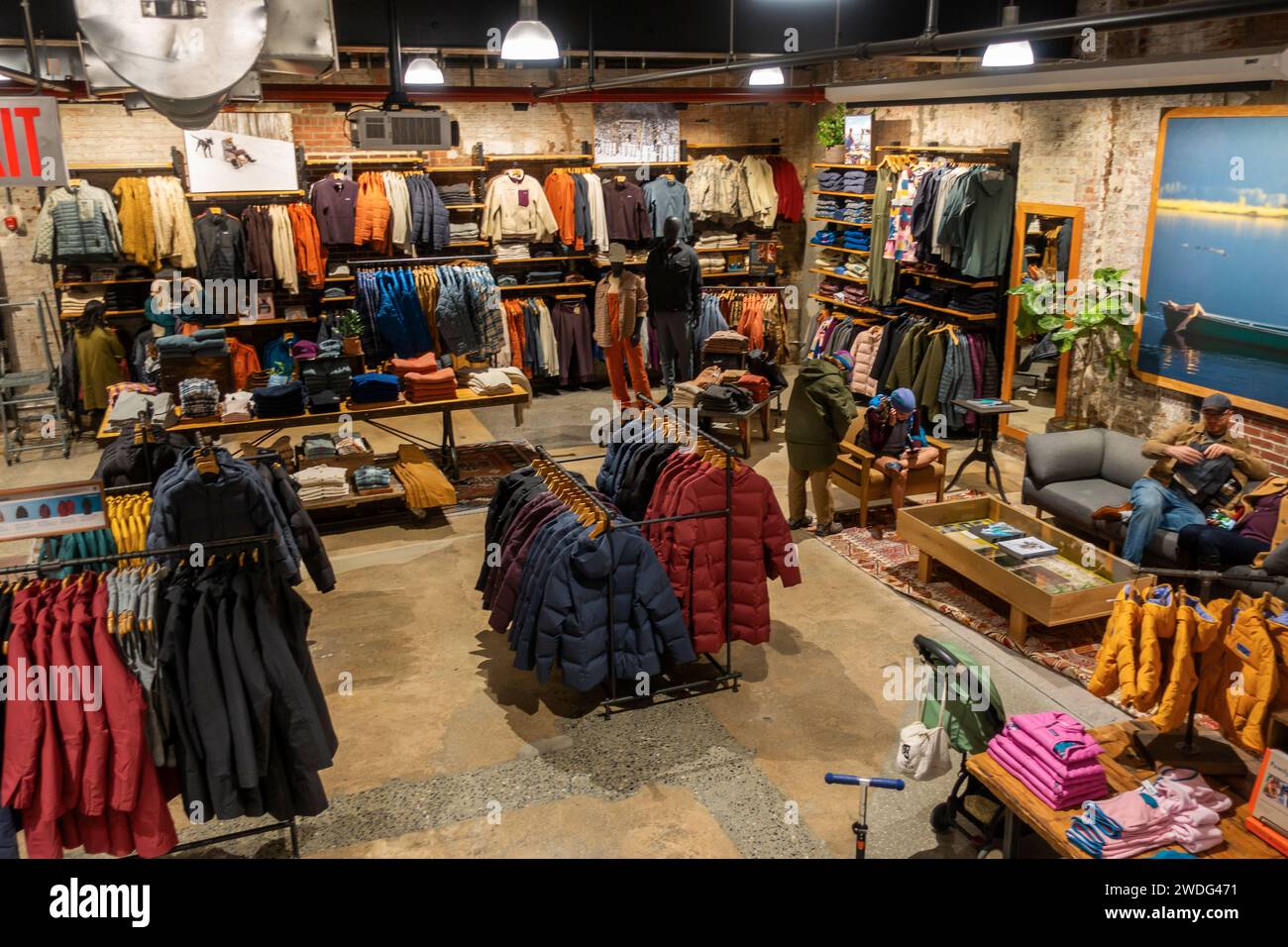 Patagonia-Geschäft in Williamsburg, Brooklyn, NYC Stockfoto