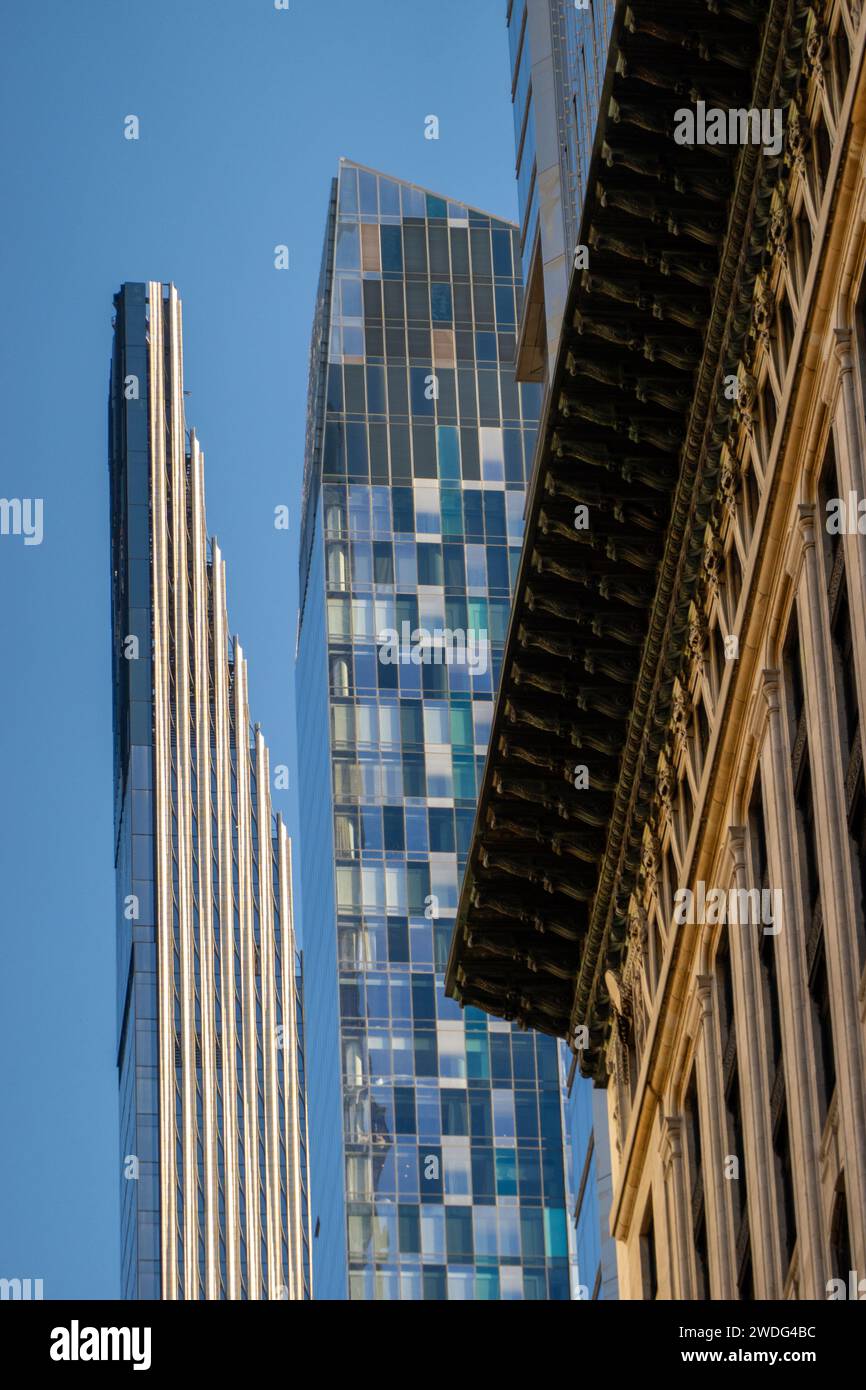 Superdünne Wolkenkratzer in Manhattan NYC Stockfoto