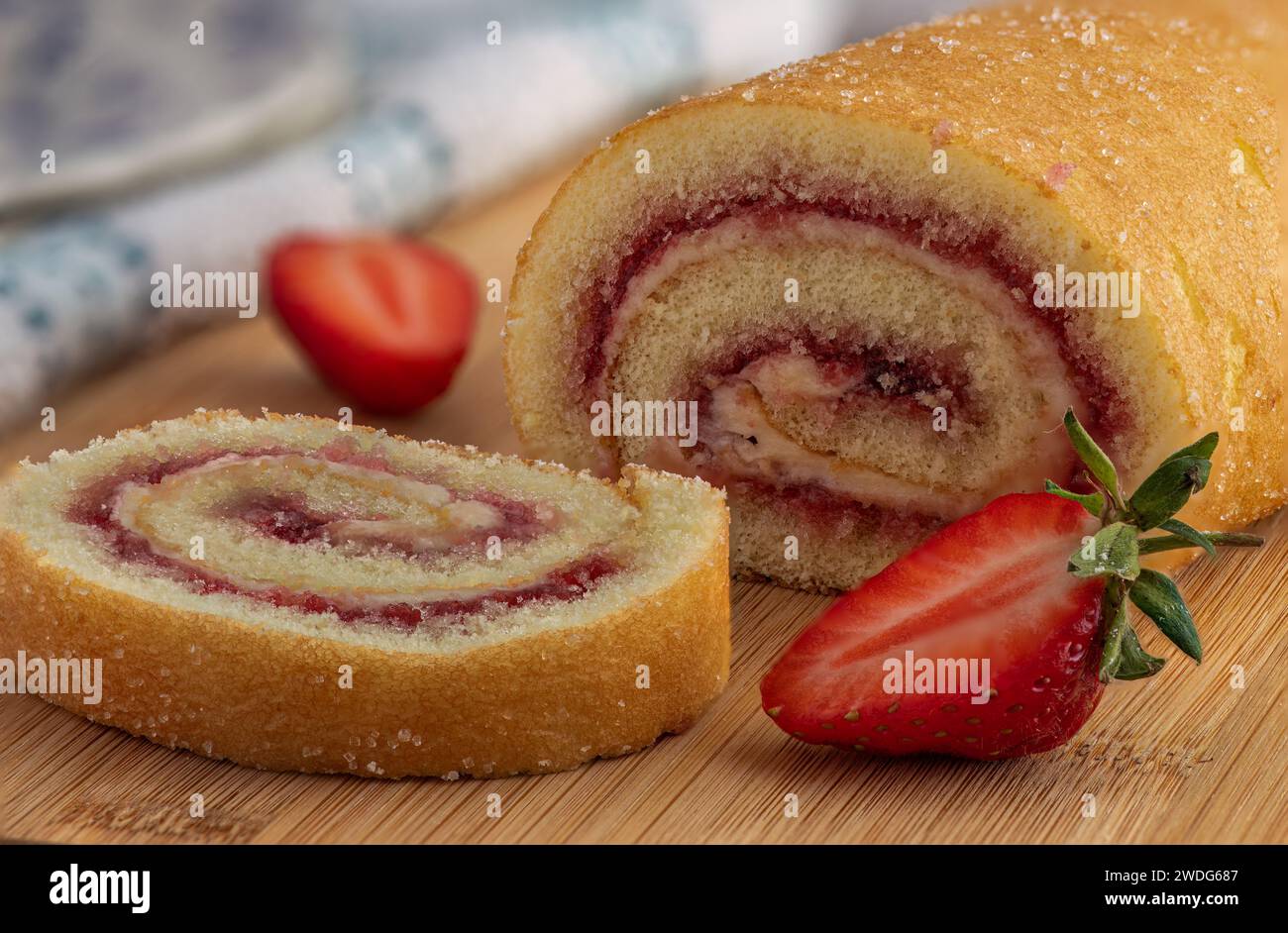 Biskuitrolle Stockfoto