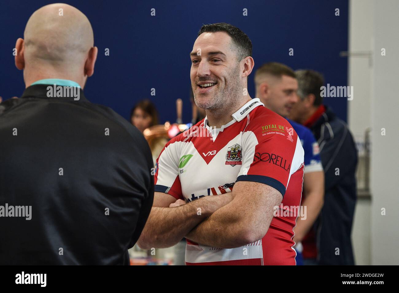Wakefield, England, 19. Januar 2024: Joe Wardle aus Oldham Roughyeds ...