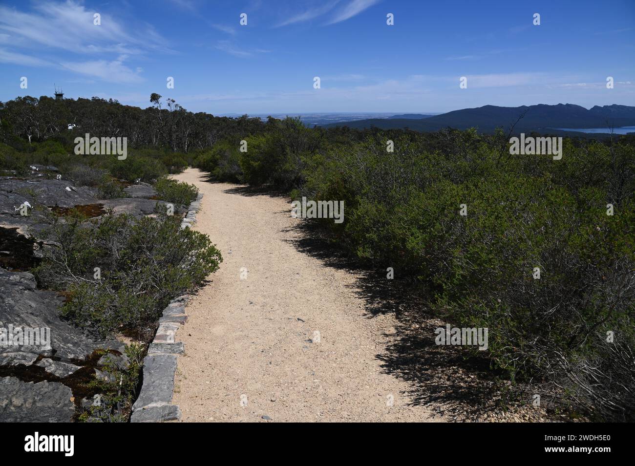 Auf dem Weg zu den Balkonen im Grampians-Nationalpark Stockfoto