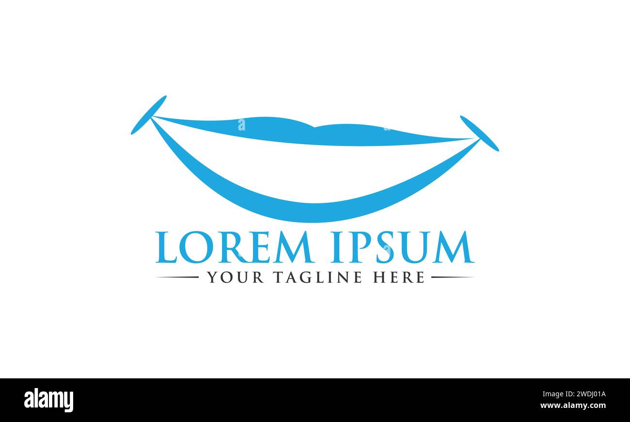 Smile Logo Design. Kreatives und professionelles Smile Logo Design. Stock Vektor