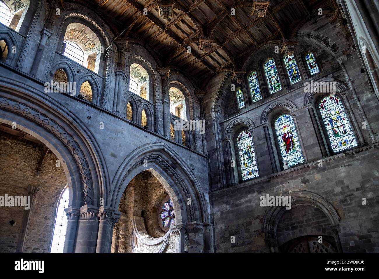 St David's Cathedral in Pembrokeshire, Wales, Großbritannien Stockfoto