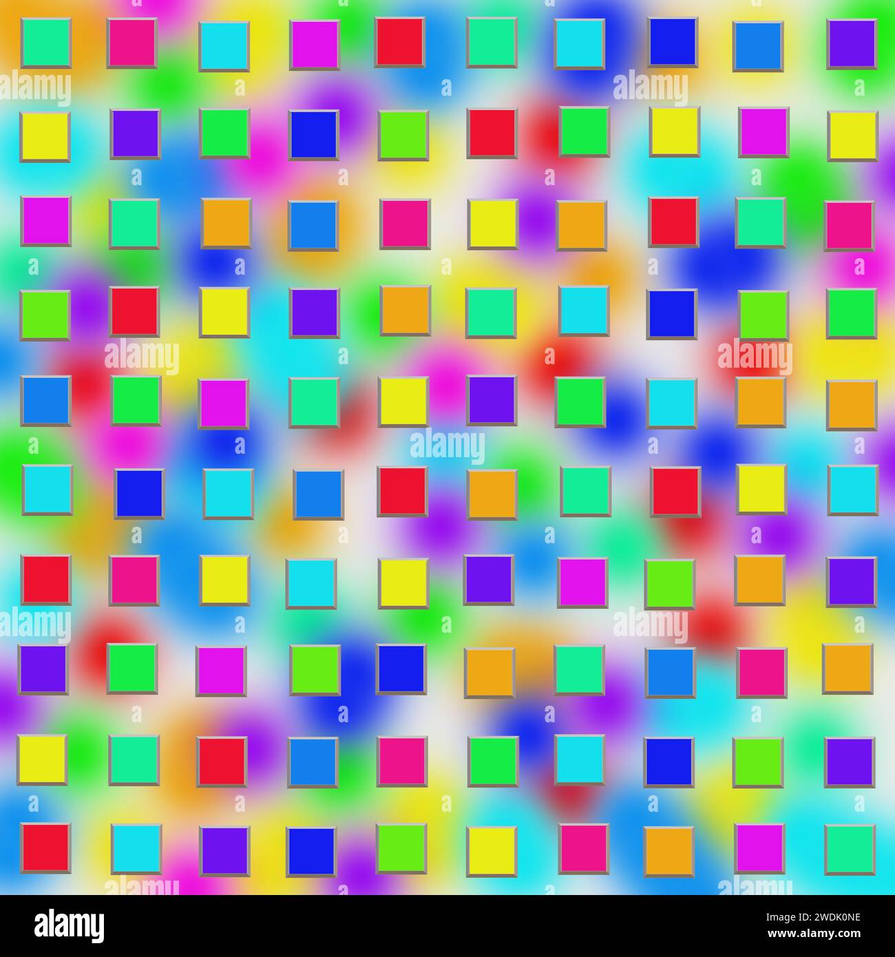 Abstrakter nahtloser Farbhintergrund. Quadratisches geometrisches nahtloses Muster. Modisches grafisches Hintergrunddesign. Moderne, stilvolle abstrakte Textur. Schwarzweiß Stockfoto