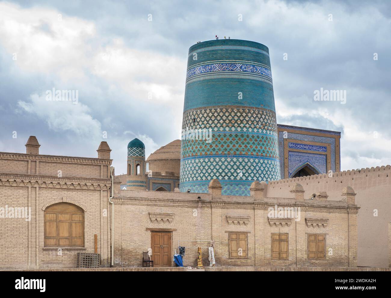 Minor-Minarett Kalta in Chiwa. Usbekistan Stockfoto