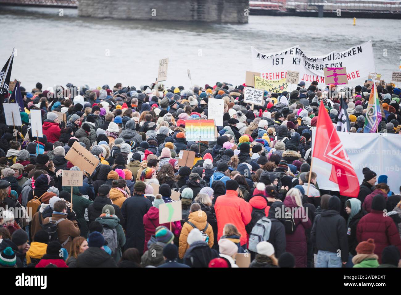 Bauernproteste, Köln, AFD, Demonstration, Demo, Ptoteste Teilnehmer bei ...