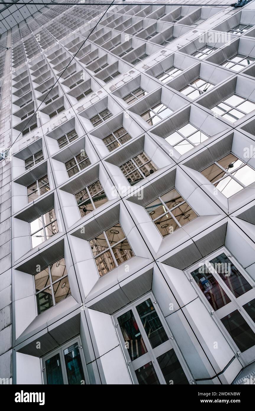 Detail des La Grande Arche de la Défense in Paris, Frankreich Stockfoto