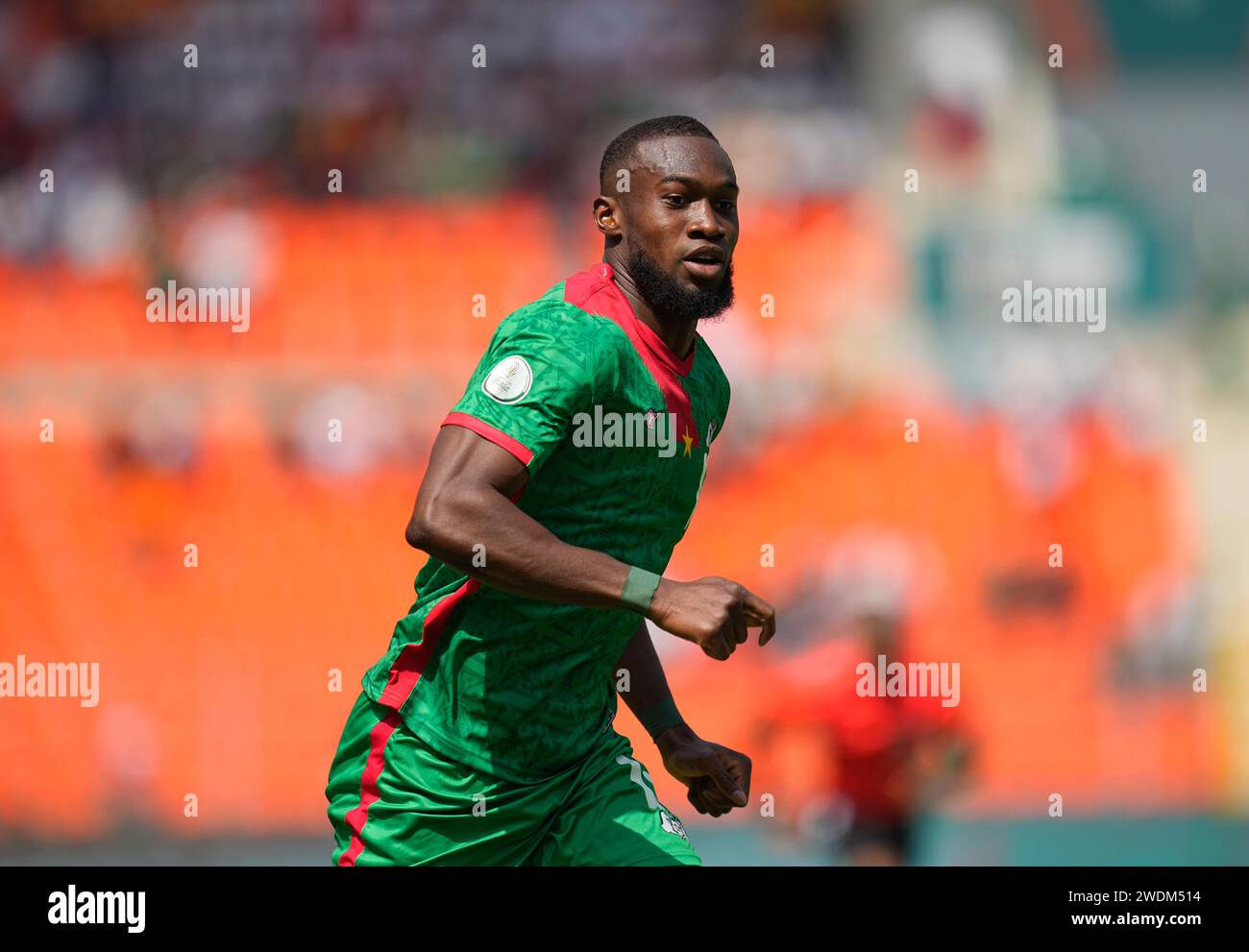 1 20, 2024. LIVE-Bilder vom Spiel der Gruppe C African Cup of Nation 2023 zwischen Algerien und Burkina Faso, Stade de la Paix, Bouake, . Kim Preis/CSM Stockfoto