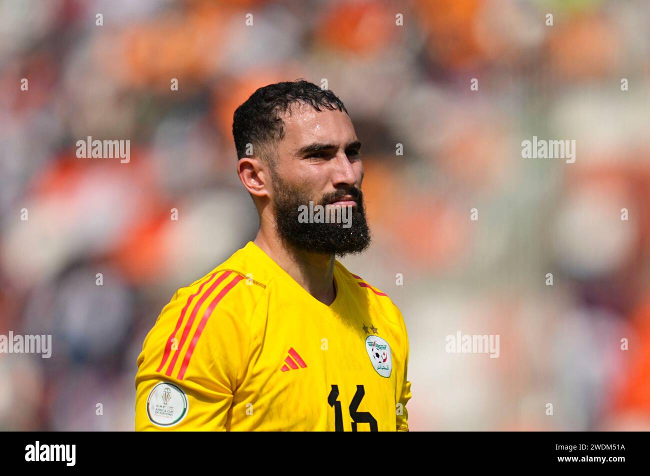 1 20, 2024. LIVE-Bilder vom Spiel der Gruppe C African Cup of Nation 2023 zwischen Algerien und Burkina Faso, Stade de la Paix, Bouake, . Kim Preis/CSM Stockfoto