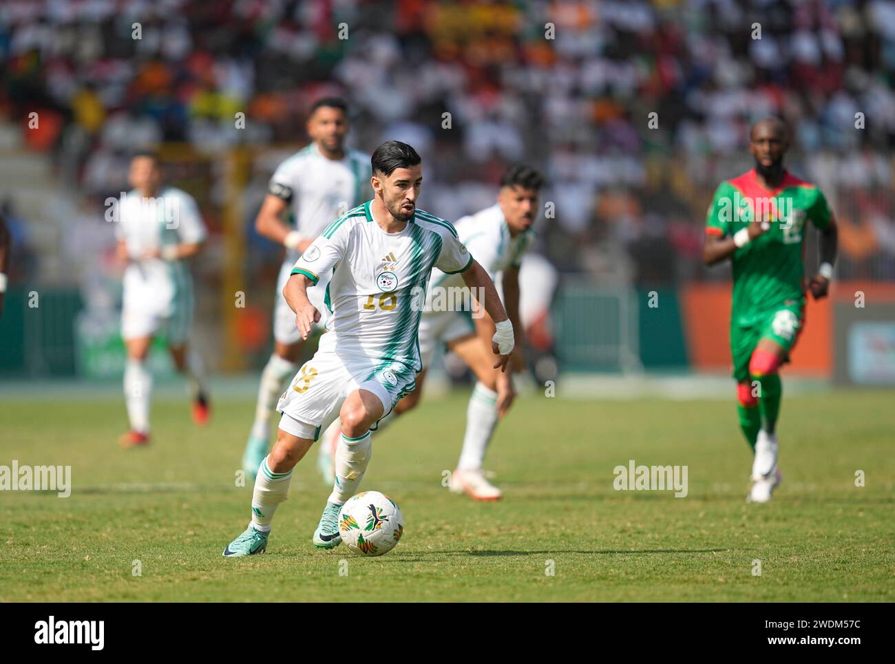 1 20, 2024. LIVE-Bilder vom Spiel der Gruppe C African Cup of Nation 2023 zwischen Algerien und Burkina Faso, Stade de la Paix, Bouake, . Kim Preis/CSM Stockfoto