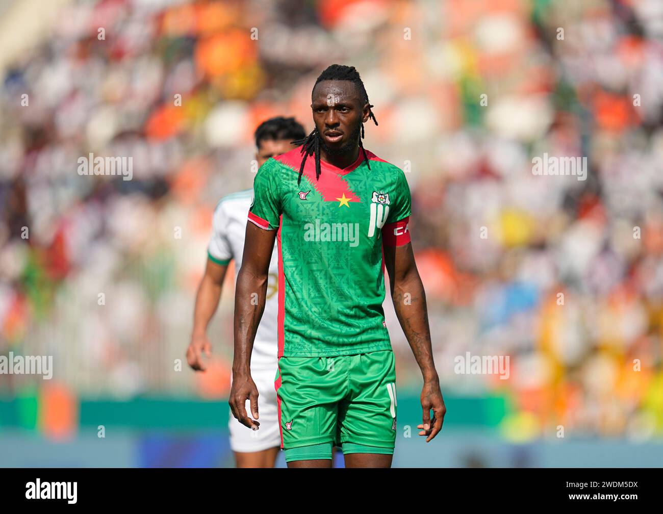 1 20, 2024. LIVE-Bilder vom Spiel der Gruppe C African Cup of Nation 2023 zwischen Algerien und Burkina Faso, Stade de la Paix, Bouake, . Kim Preis/CSM Stockfoto
