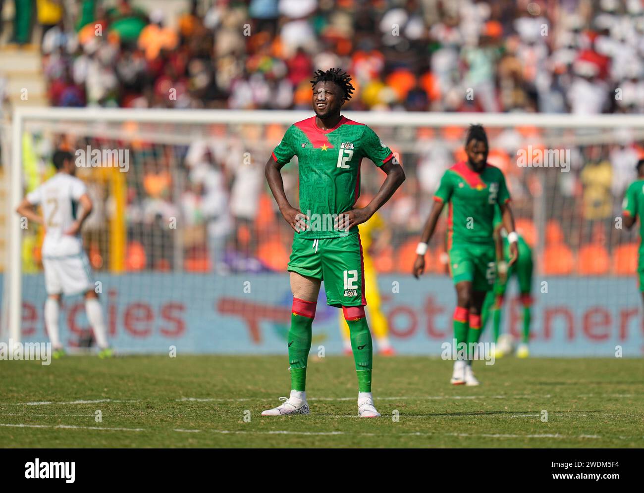 1 20, 2024. LIVE-Bilder vom Spiel der Gruppe C African Cup of Nation 2023 zwischen Algerien und Burkina Faso, Stade de la Paix, Bouake, . Kim Preis/CSM Stockfoto