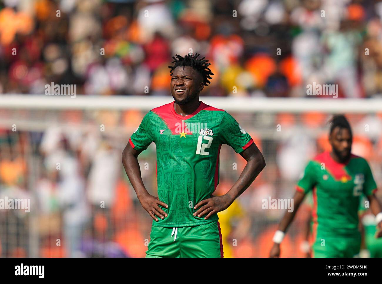 1 20, 2024. LIVE-Bilder vom Spiel der Gruppe C African Cup of Nation 2023 zwischen Algerien und Burkina Faso, Stade de la Paix, Bouake, . Kim Preis/CSM Stockfoto