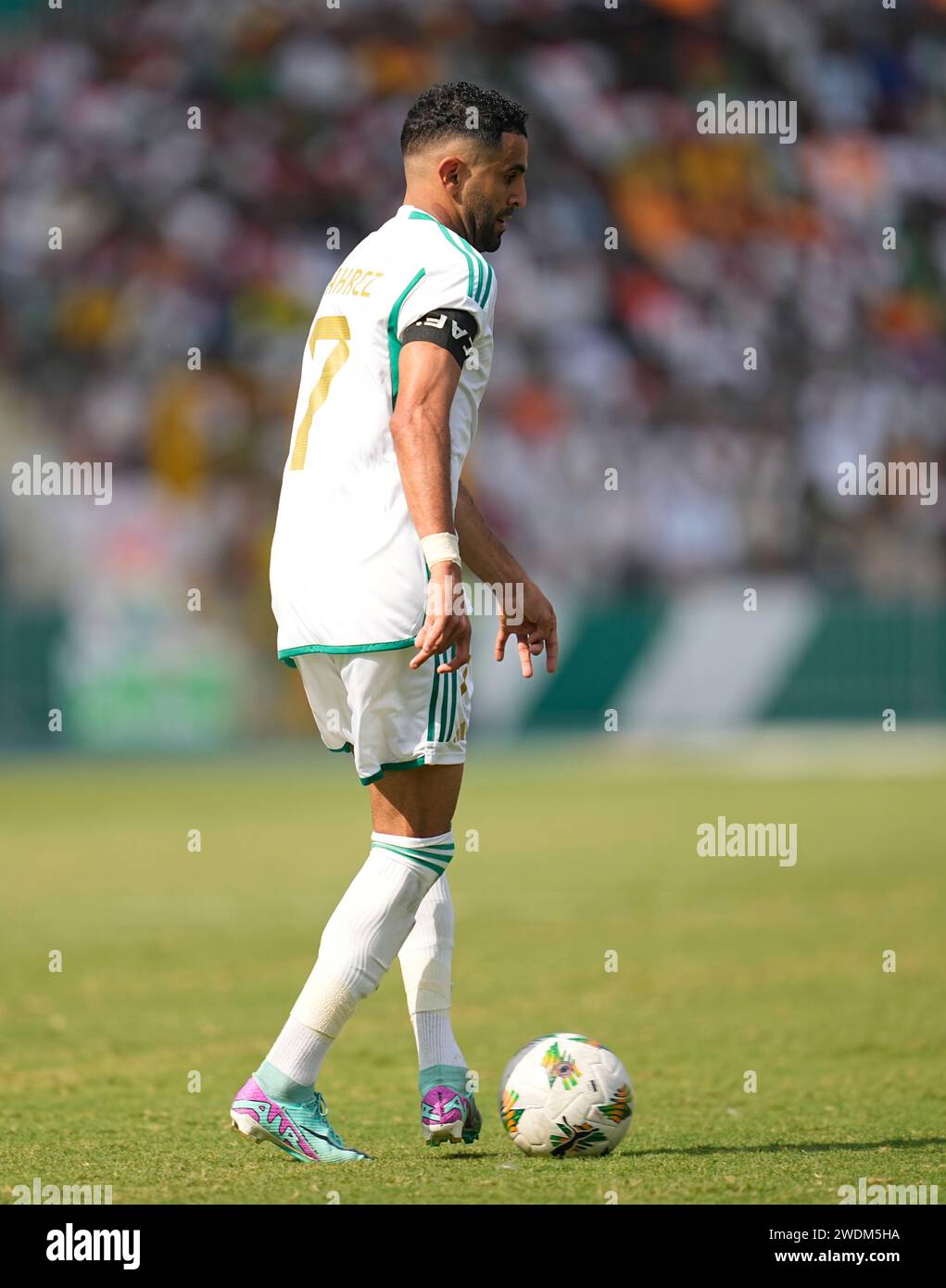 1 20, 2024. LIVE-Bilder vom Spiel der Gruppe C African Cup of Nation 2023 zwischen Algerien und Burkina Faso, Stade de la Paix, Bouake, . Kim Preis/CSM Stockfoto