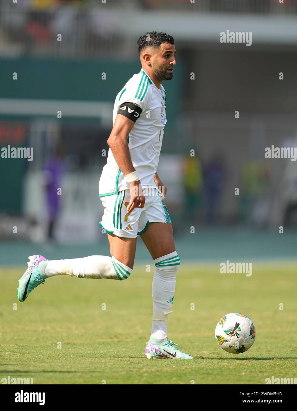 1 20, 2024. LIVE-Bilder vom Spiel der Gruppe C African Cup of Nation 2023 zwischen Algerien und Burkina Faso, Stade de la Paix, Bouake, . Kim Preis/CSM Stockfoto