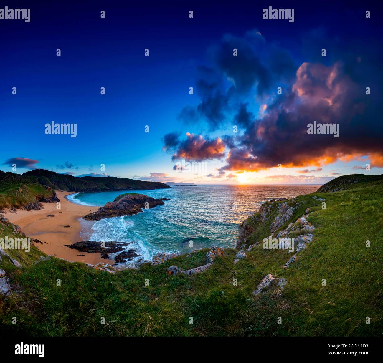 Murder Hole Beach in Melmore Head, Boyeeghter Bay, County Donegal, Irland Stockfoto