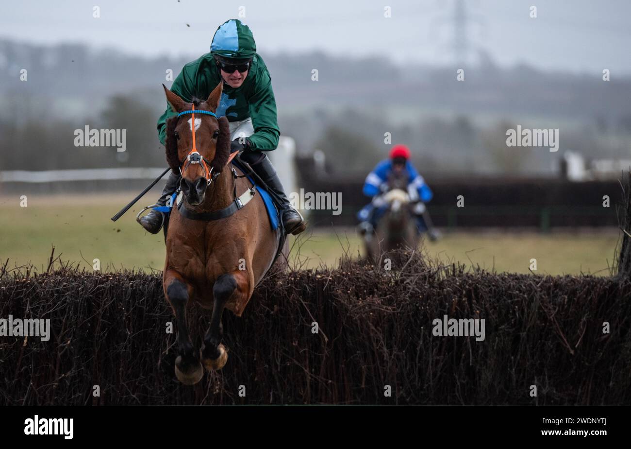 Oscar Montel und James King gewinnen die CKD Lord Ashton of Hyde’s Cup Mens Open beim Heythrop P2P in Cocklebarrow. Credit JTW equine Images / Alamy. Stockfoto