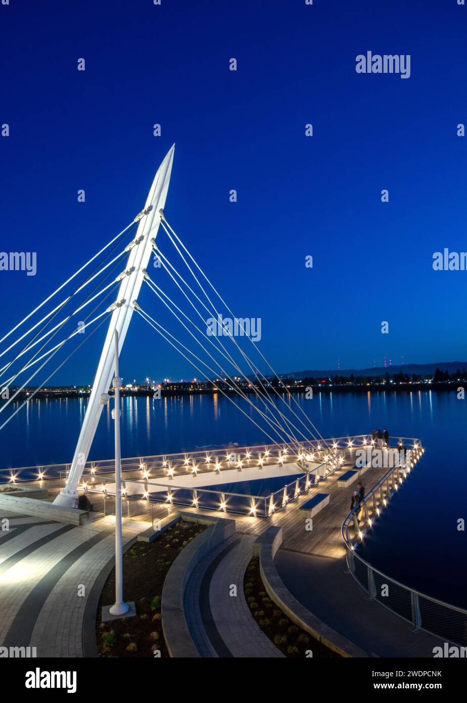 Esther Short Park am Columbia River in Vancouver, Washington. Stockfoto