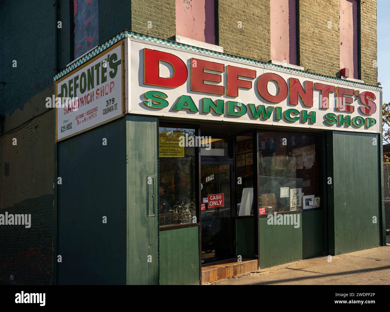 Defonte's Sandwich Shop in Redhook Brooklyn, New York City Stockfoto