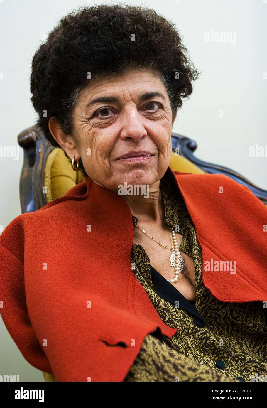 Porträt der tunesischen Historikerin und Schriftstellerin Sophie Bessis, einer Expertin der arabischen Welt. Stockfoto