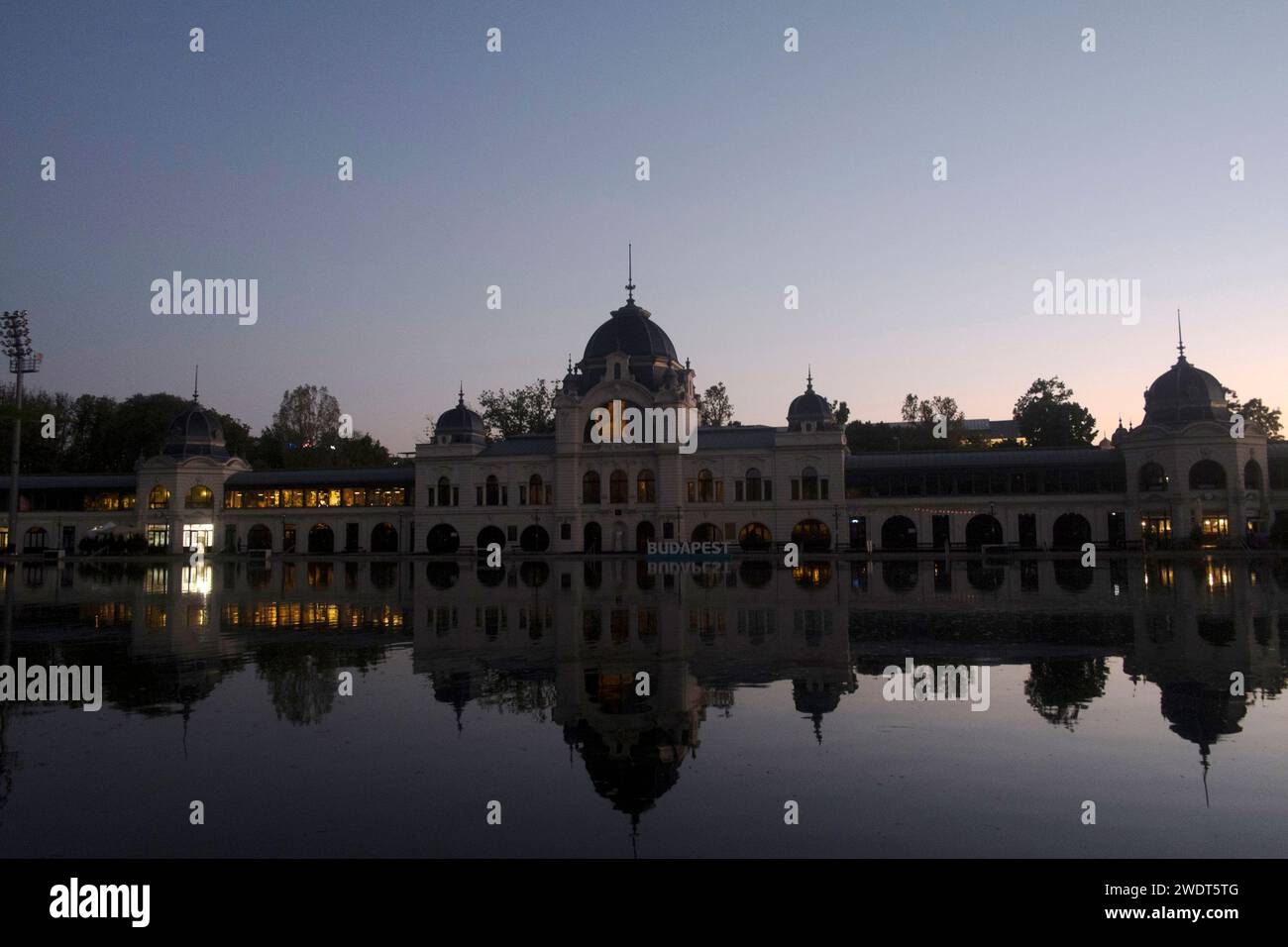 City Park Ice Rink, Budapest, Ungarn, Europa Stockfoto