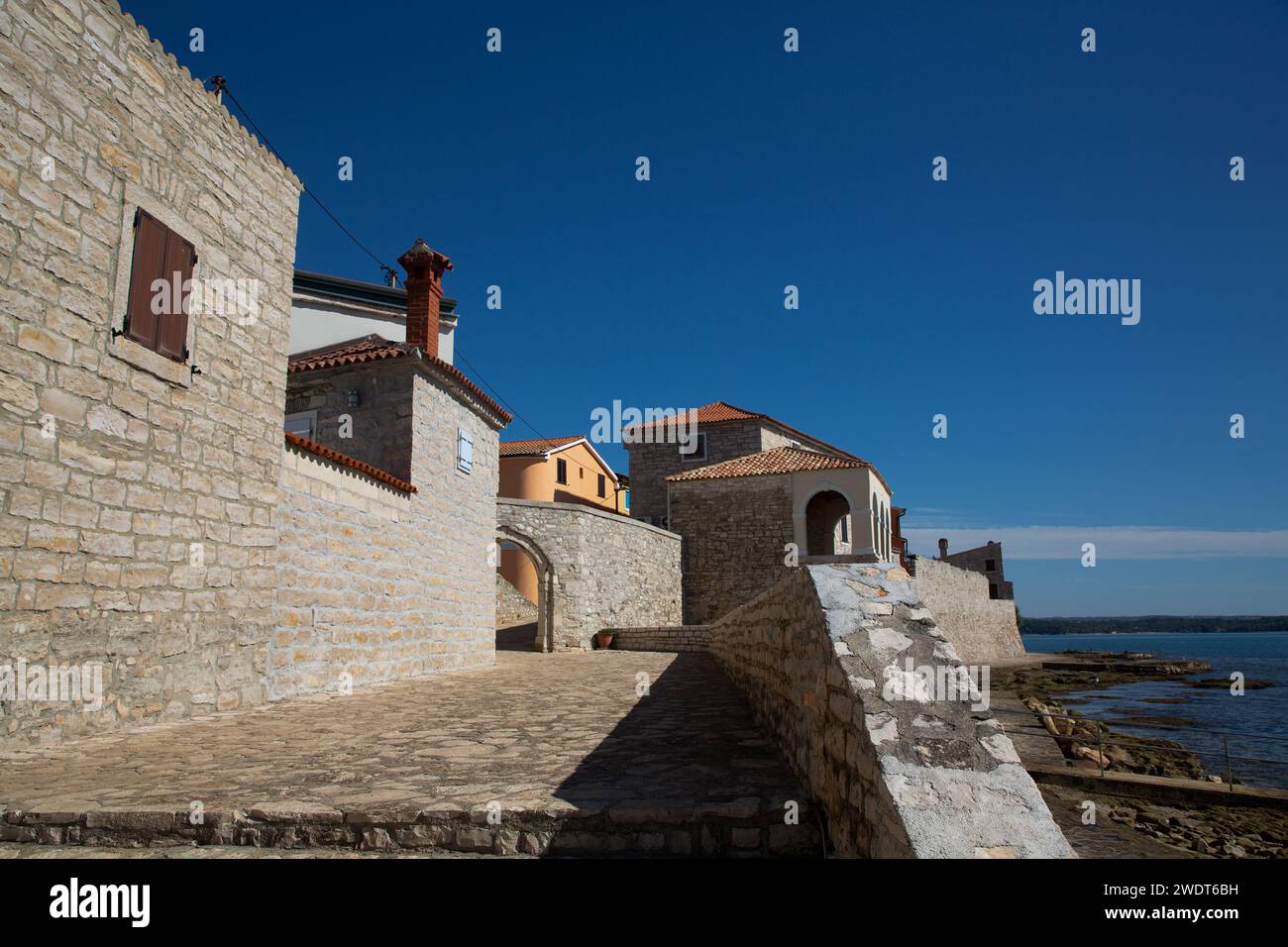 Belvedere historische Stätte aus dem Jahr 1649, Altstadt, Novigrad, Kroatien, Europa Stockfoto