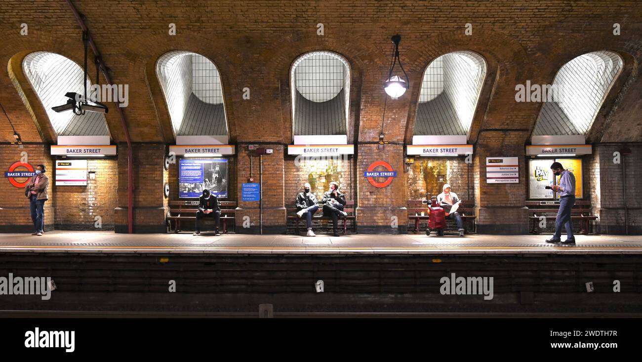 Transport London Baker Street U-Bahn-Station Stockfoto