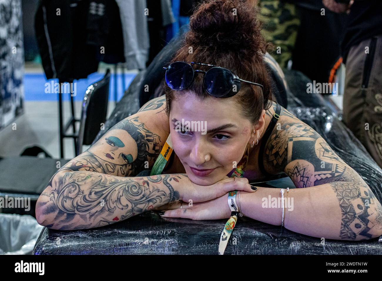 Rio de Janeiro, Brasilien 21. Januar 2024 Tattoo Week 2024 Eine