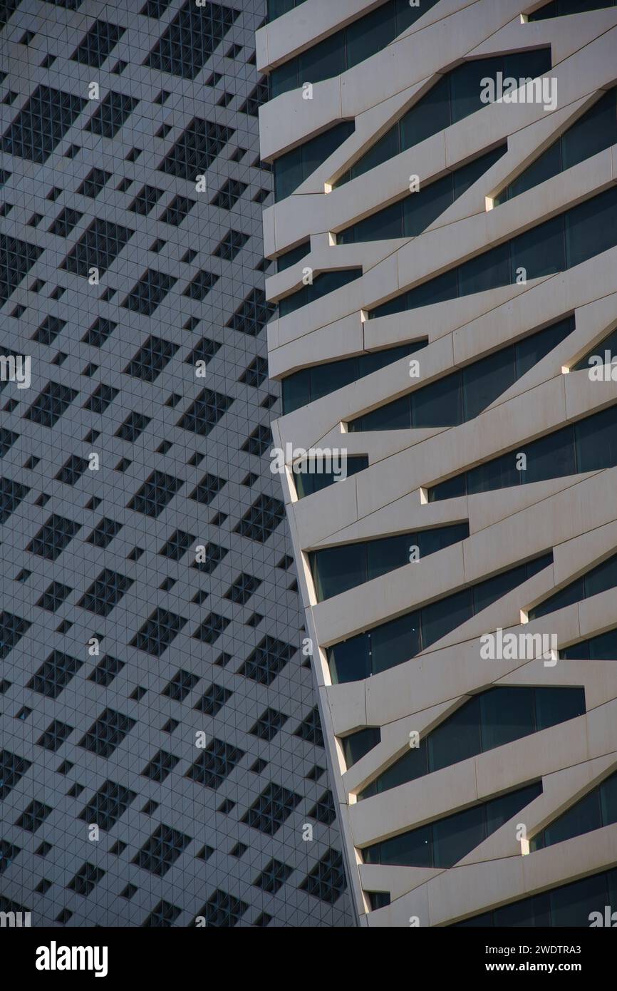 Blick auf den King Abdullah Financial District Stockfoto