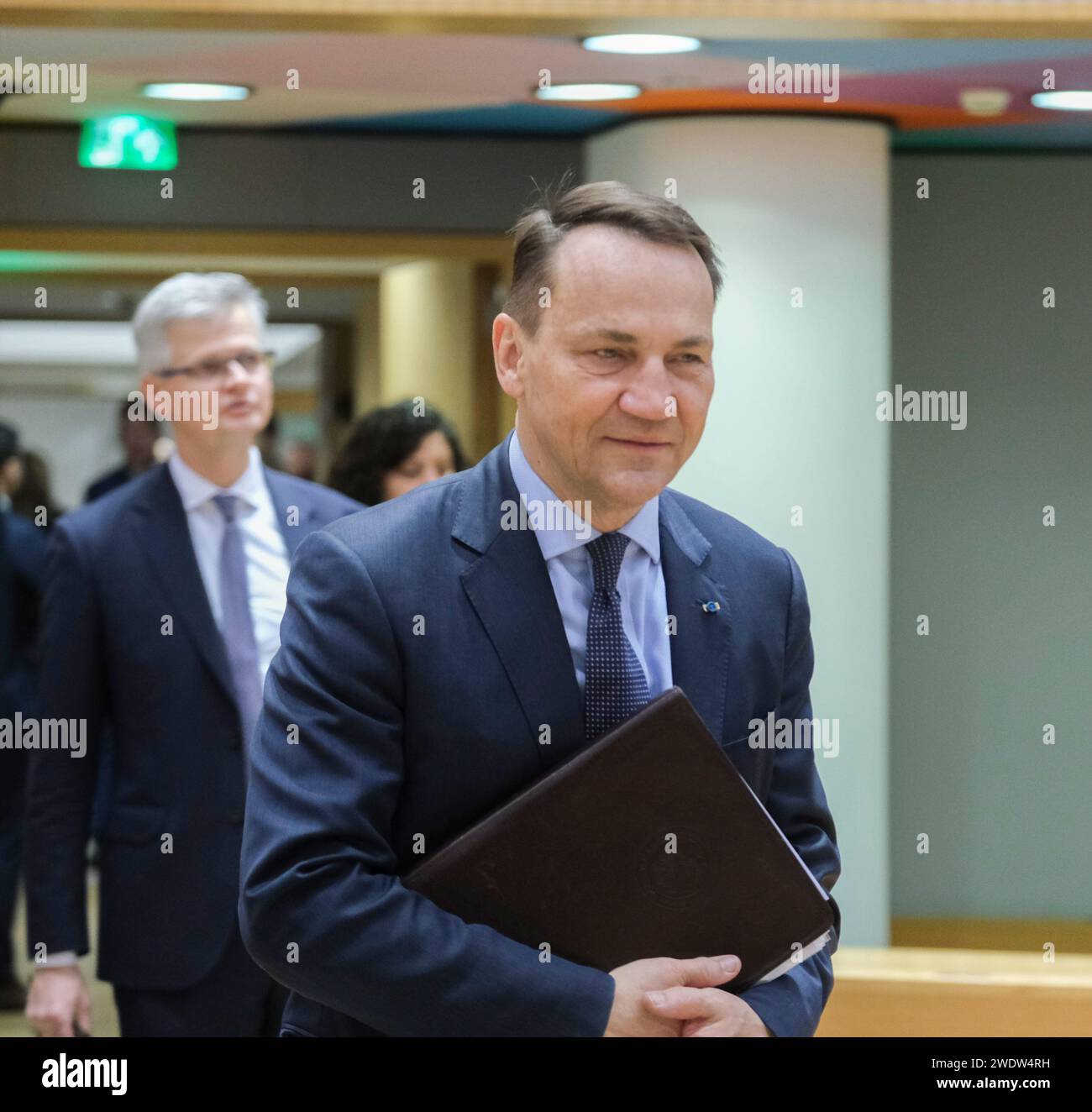 Bruxelles, Belgique. Januar 2024. © Nicolas Landemard/Le Pictorium/MAXPPP - Brüssel 22/01/2024 Tour de table du Conseil des affaires etrangeres europeen Credit: MAXPPP/Alamy Live News Stockfoto