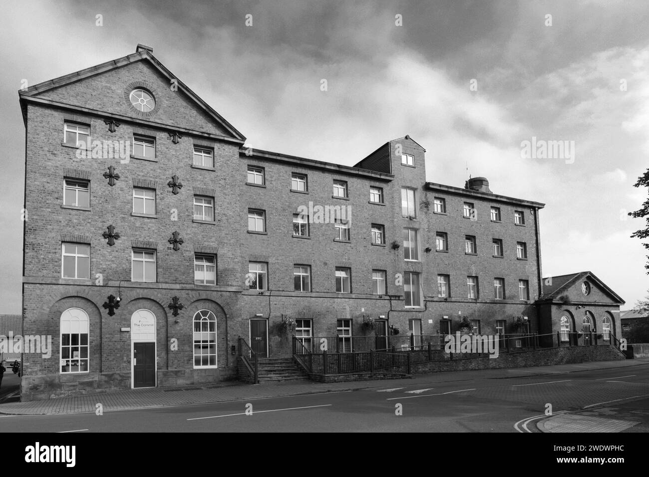 Das Cornmill-Gebäude, Malton Town, North Yorkshire, England Stockfoto