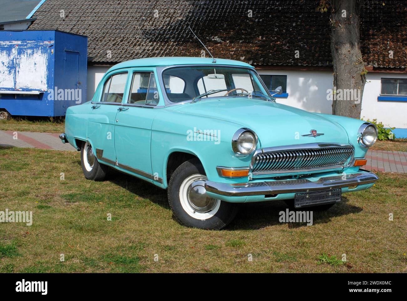 21.09.2012 Wolga M 21 Deutschland/Mecklenburg Vorpommern/Insel Usedom/17419 Dargen/Technik und Zweiradmuseum/Wolga M21/Baujahr 1965/Hinterradantrieb/3 Gangschaltung und Rückwärtsgang/ 4 Zylinder/ Tank 60 Liter/ GAZ Automobilwerke Gorki *** 21 09 2012 Volga M 21 Deutschland Mecklenburg-Vorpommern Insel Usedom 17419 Dargen Technik und Zweiradmuseum Volga M21 Baujahr 1965 Hinterradantrieb 3 Gänge und Rückwärtsgang 4-Zylinder-Tank 60 Liter GAZ Automobilwerke Gorki Stockfoto