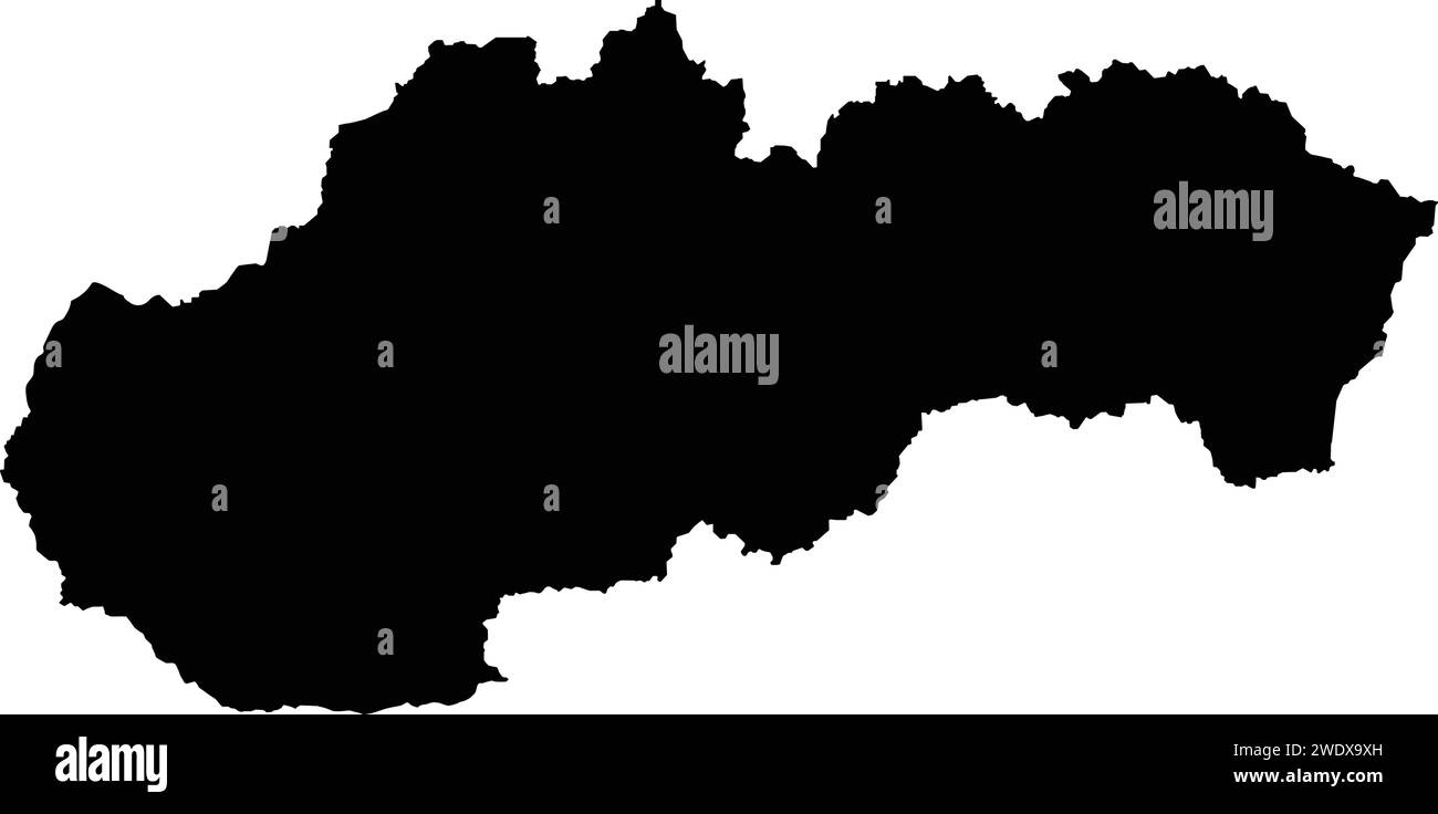 Slowakei Karte Symbol Vektor Illustration Design Stock Vektor