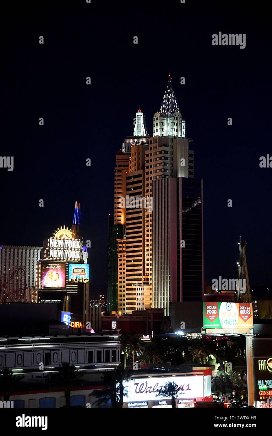 Las Vegas /Nevada /USA/k 31.Mai 2018  nächtliche Sicht auf Las Vegas Business und Casinos sind auf dem Las Vegas Boulevard . . (Foto.Francis Dean / Deanpictures. Stockfoto