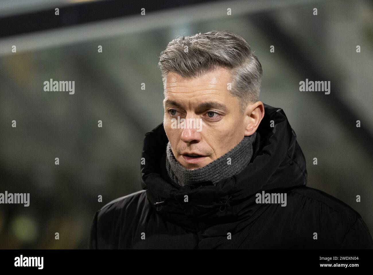 KERKRADE, 22.01.2024, Parkstad Limburg Stadium, Niederländisch Keukenkampioen divisie, Saison 2023/2024. Roda JC - FC Eindhoven.. FC Eindhoven Trainer Willem Weijs Stockfoto