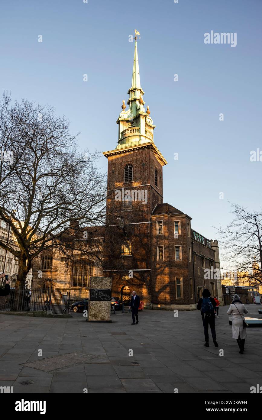 All Hallows by the Tower Church, City of London, London, England, Großbritannien Stockfoto