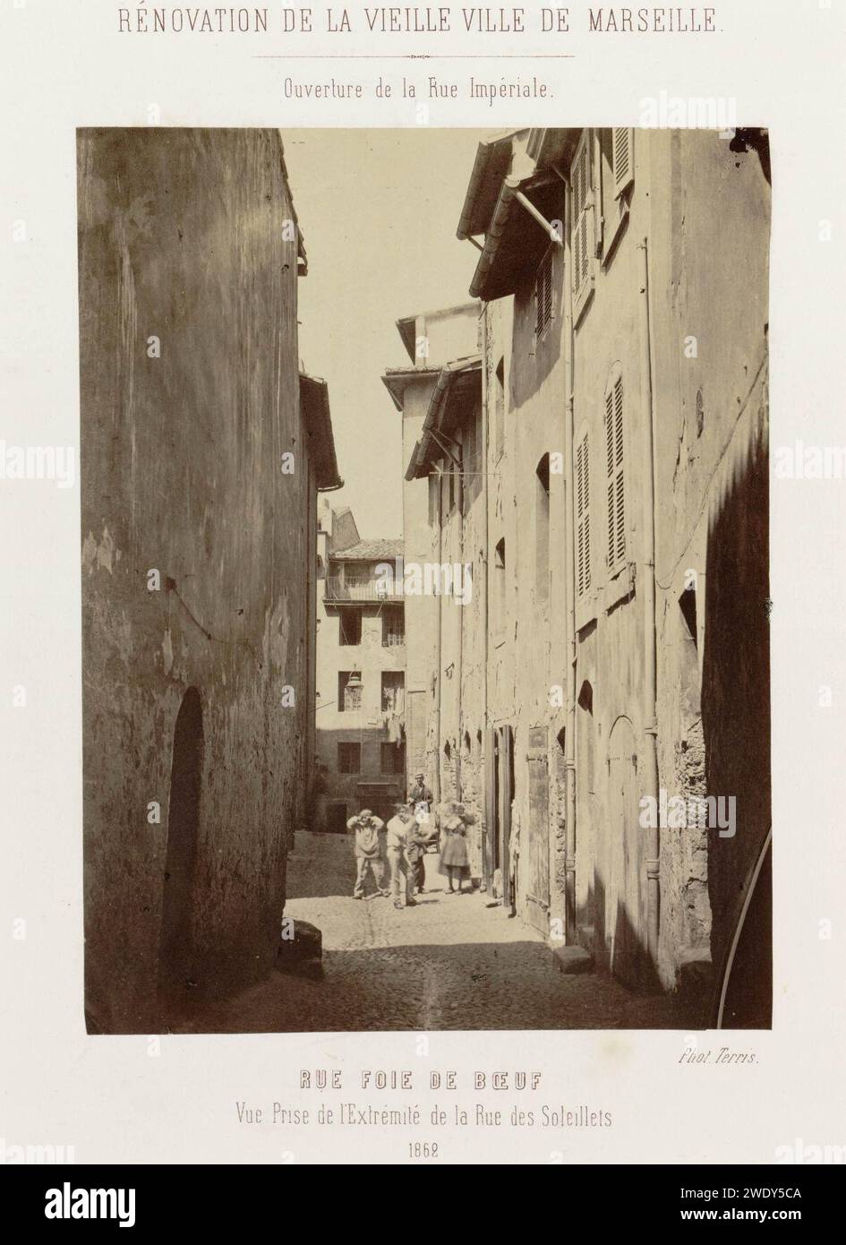 Adolphe Terris - Rue Foie de Bœuf 25. Stockfoto