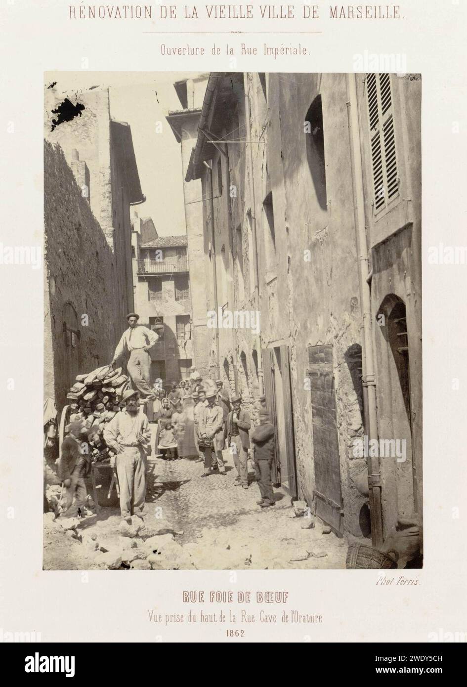 Adolphe Terris - Rue Foie de Bœuf 24. Stockfoto