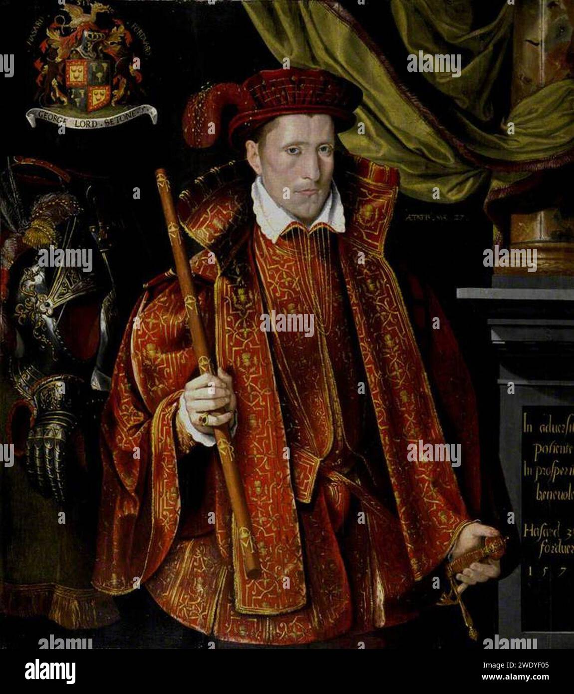 Adrian Vanson (d. vor 1610) – George (ca. 1531–1585), 5. Lord Seton, 27 Jahre alt Stockfoto