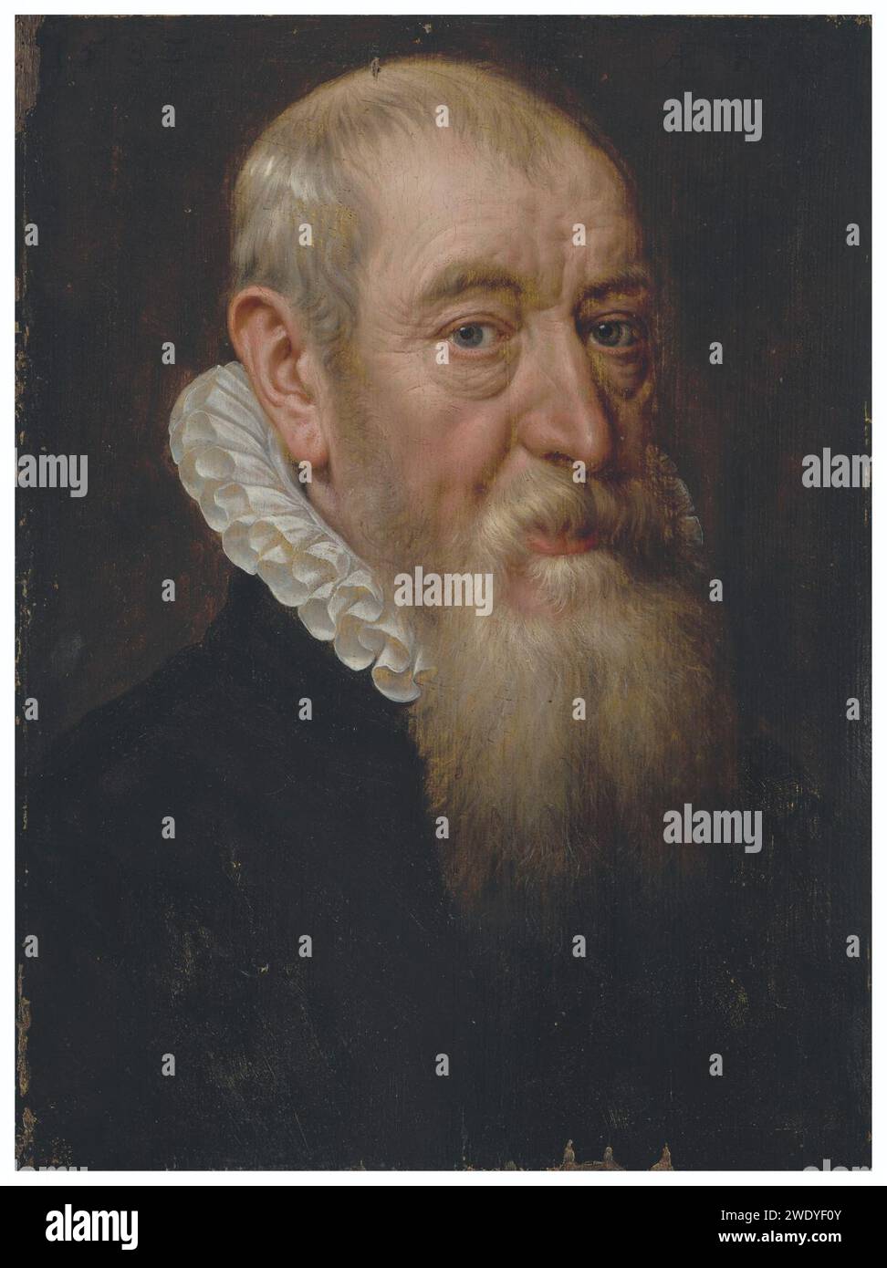 Adrian thomas Schlüsselportrait dhomme barbu Portrait de femme a la coiffe112557). Stockfoto