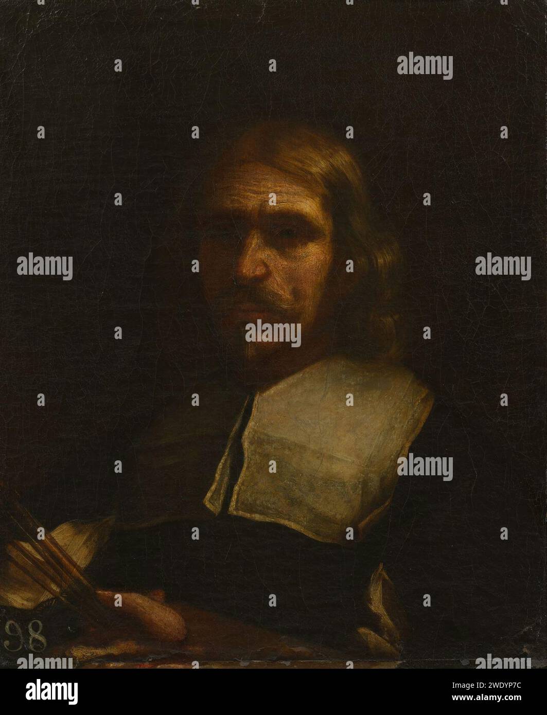 Nach Benedetto Gennari (Cento 1633-Bologna 1715) - Porträt von Guercino (1591-1666) Stockfoto