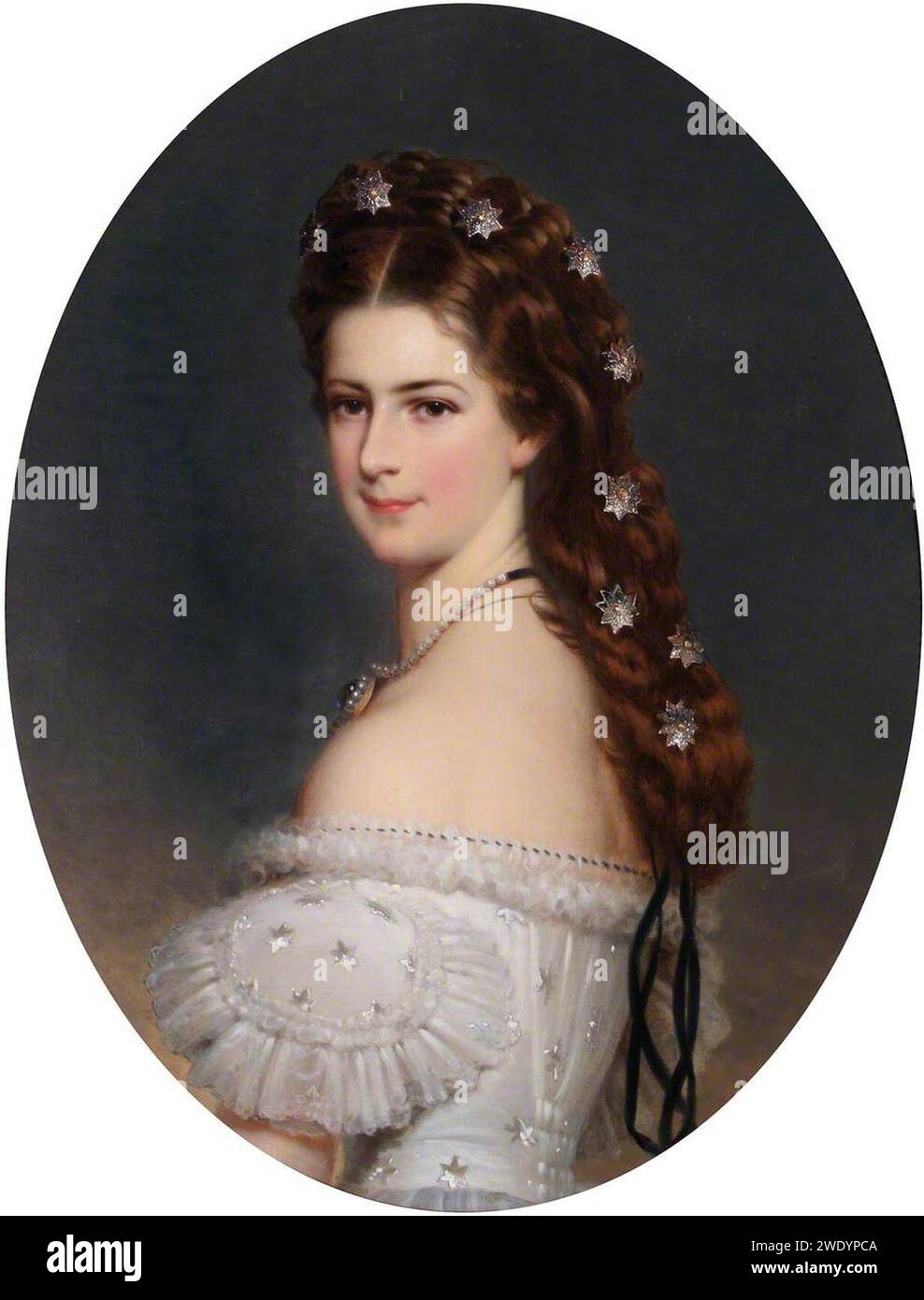 Nach Franz Xaver Winterhalter (1805–1873) - Elisabeth, Kaiserin von Österreich (1837–1898) Stockfoto