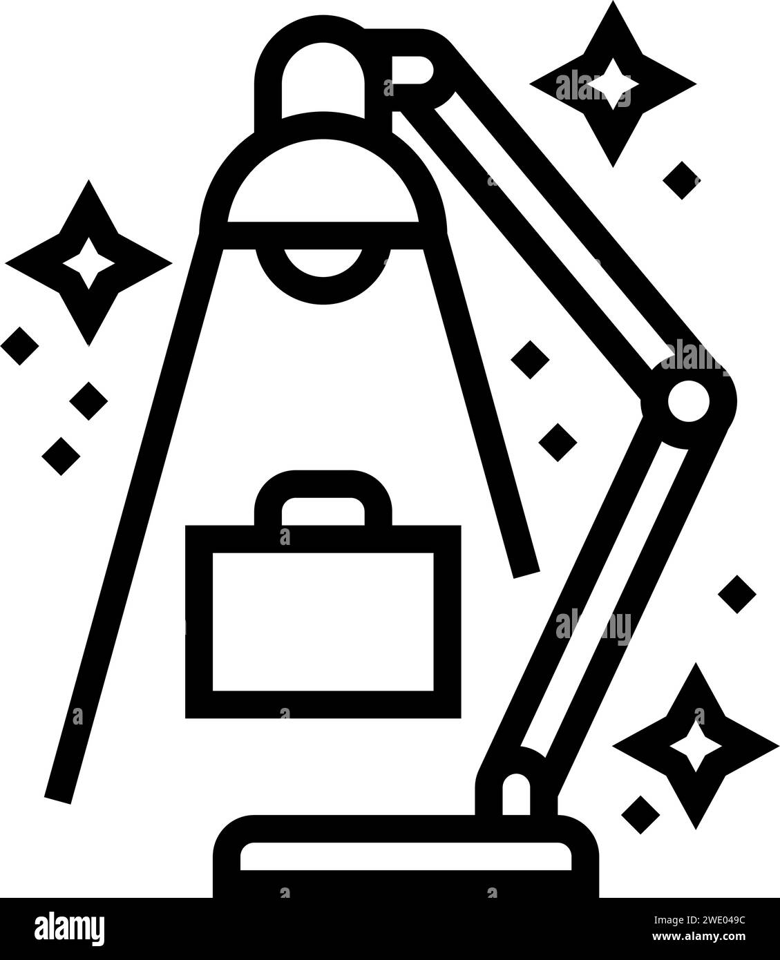 Deep Work Time Management Line Vektor Illustration Stock Vektor