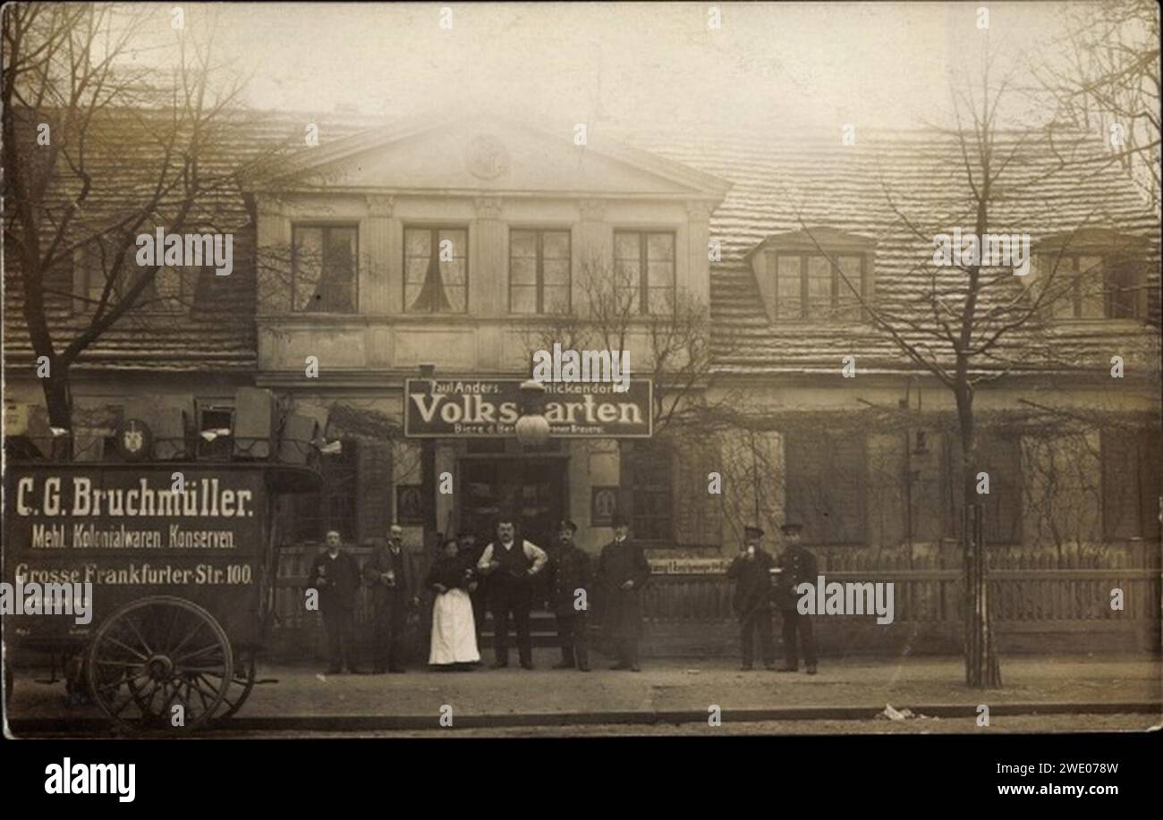 AK Berlin, Reinickendorfer Volksgarten, Philipelt & Co., Berlin Nr. 1833. Stockfoto