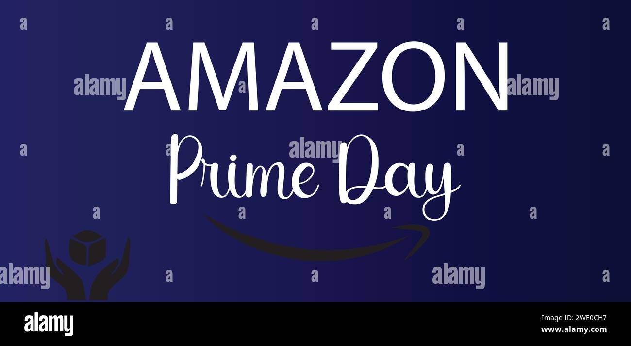 Amazon Prime Day STYLIS Textabbildung Stock Vektor