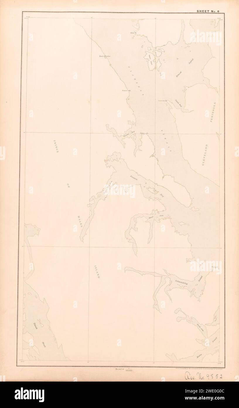 Alaska Boundary atlas 1895 - Karten der britischen Kommission - (zusammen mit dem gemeinsamen Bericht vom 31. Dezember 1895). Stockfoto