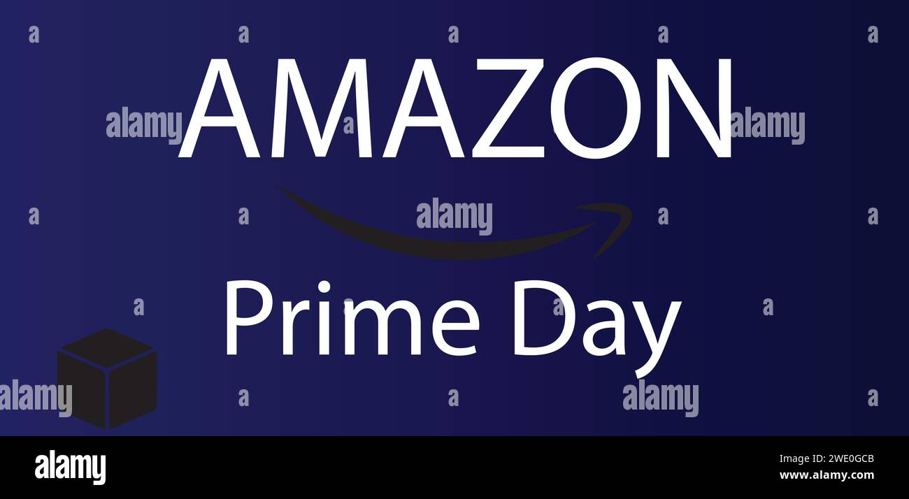 Amazon Prime Day STYLIS Textabbildung Stock Vektor