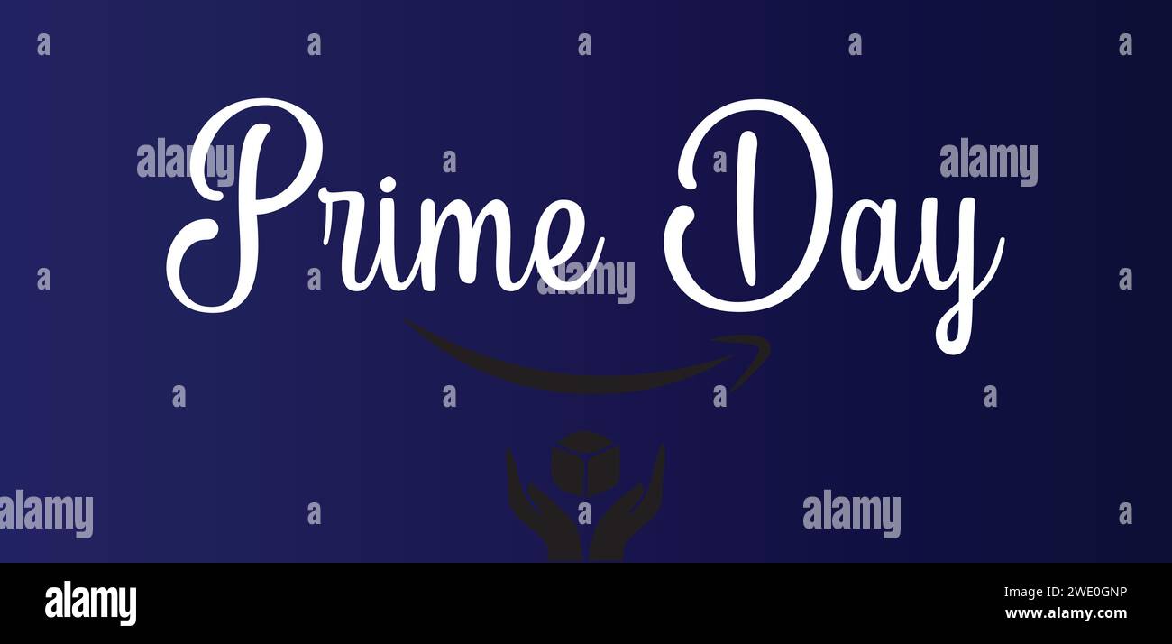 Amazon Prime Day STYLIS Textabbildung Stock Vektor